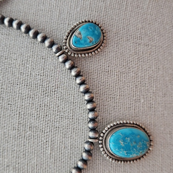 White Water Turquoise Desert Beads - Picture 3 of 6